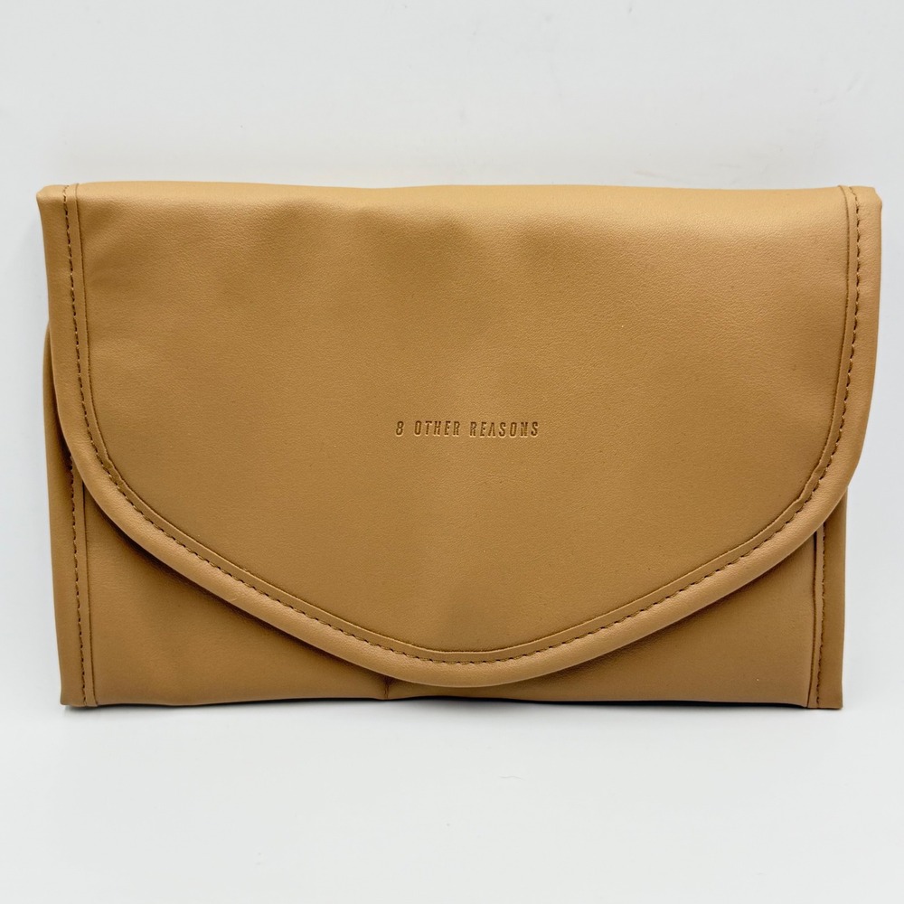 8‎ Other Reasons Jewelry Organizer OS Tan Minimalist Travel Vegan Leather Clutch